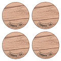 ComposeEat NBD4852094OA4 Бирдекель 85 мм, 4 шт., дуб натуральный