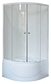 Royal Bath RB 100BK-T 100х100х200 см, прозрачное, белый профиль