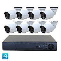 Комплект видеонаблюдения AHD 5Мп Ps-Link KIT-C508HD   8 камер