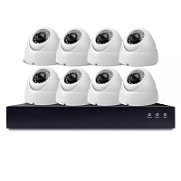 Комплект видеонаблюдения IP Ps-Link KIT-A208IP-POE   2Мп   8 камер   питание POE