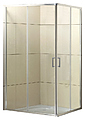 BelBagno UNO-AH-2-120/80-C-Cr 120x80x185 см, прозрачное стекло