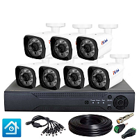 Комплект видеонаблюдения AHD 5Мп Ps-Link KIT-C507HD   7 камеры