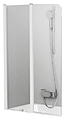 Ravak Chrome CVS2 100х150 см, распашная, Transparent, профиль белый, левая