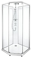 IDO Showerama 10-5 Comfort пятиугольная, 1000х1000 мм, профиль алюминий, прозрачное стекло