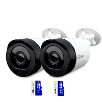 Комплект видеонаблюдения WIFI Ps-Link KIT-XMG302-WIFI   3Мп   2 камеры