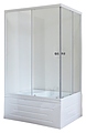 Royal Bath RB 8120BP-T-L 120х80х200 см, прозрачное, белый профиль, левый