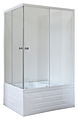 Royal Bath RB 8120BP-T-R 120х80х200 см, прозрачное, белый профиль, правый