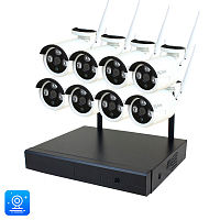 Комплект видеонаблюдения WIFI Ps-Link KIT-C308W   3Мп   8 камер