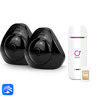 Комплект видеонаблюдения 4G Ps-Link KIT-MB302-4G   3Мп   2 камеры