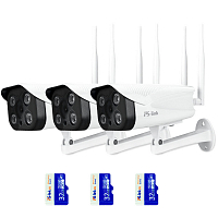 Комплект видеонаблюдения WIFI Ps-Link KIT-XME303-WIFI   3Мп   3 камеры
