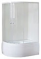 Royal Bath RB 8120BK-T-R 120х80х220 см, прозрачное, белый профиль, правый