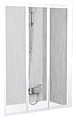 Ravak VS3 115х140 см, складная, Rain, профиль белый