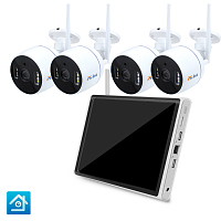 Комплект видеонаблюдения WIFI Ps-Link KIT-N814W30-W   3Мп   4 камеры