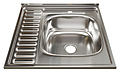 Mixline ML 60х60 см слив 90 мм, толщина стали 8 мм, с сифоном, правая