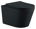 Aquatek Вега AQ1905-MB с сиденьем, черный матовый