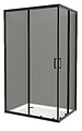 BelBagno UNO-195-AH-2-120/90-C-NERO 120x90x195 см, стекло прозрачное