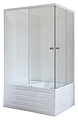 Royal Bath RB 8100BP-T-L 100х80х200 см, прозрачное, белый профиль, левый