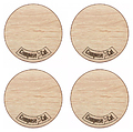 ComposeEat NBD4852086OA4 Бирдекель 85 мм, 4 шт., дуб светлый