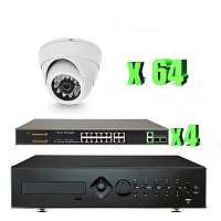Комплект видеонаблюдения IP Ps-Link KIT-A264IP-POE 2Мп 64 камеры питание POE Комплект видеонаблюдения IP Ps-Link KIT-A264IP-POE 2Мп 64 камеры питание POE