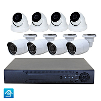 Комплект видеонаблюдения AHD 8Мп Ps-Link KIT-B808HD 8 камер Комплект видеонаблюдения AHD 8Мп Ps-Link KIT-B808HD 8 камер