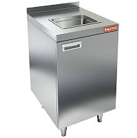 НБМСЗМ-5/6Б модуль барный- стол закрыт. с бортом, с мойкой (325х265х150), 500х600х850мм, HICOLD RUS