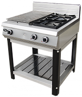 Плита газовая Гриль-мастер Ф4ЖТЛСПГ (1+2) (на подставке)