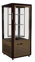 Витрина кондитерская Полюс D4 VM 120-2 0109-0102 (R120Cвр) коричнво-золотой