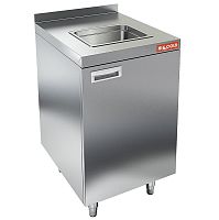 НБМСЗМ-4/7Б модуль барный- стол закрыт. с бортом, с мойкой (325х265х150), 400х700х850мм, HICOLD RUS