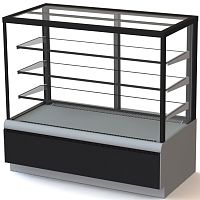 Витрина кондитерская Полюс KC70 VV 1,3-1 9006-9005 (ВХСв-1,3д Carboma Cube Люкс ТЕХНО)