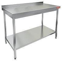 НСО-15/6БП стол  произ. пристенн. с полкой, HICOLD RUS