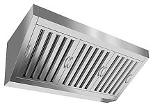 ЗВПО-14,508 зонт вытяжной пристен. (1450х800х400) с ж/у фильтрами, с отв., без козырька, HICOLD