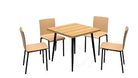 Стол "Бруно" + стулья "Капучино" Стол "Бруно" + стулья "Капучино"