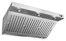 ЗВПОК-1210 зонт вытяжной пристен. (1200х1000х400) с ж/у фильтрами, с отв., без подсвет., HICOLD RUS