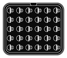 Форма для тарталетницы Pavoni Piastra Y