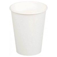 Стакан бумажный для горячих напитков 300мл белый