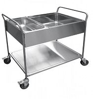 Тележка для сбора посуды Abat ТС-100 вся нерж.