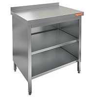 НСЗО-6/6Б стол закрытый с 3-х сторон с бортом (600х600х850), HICOLD RUS