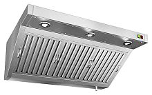 ЗВПОСК-1408 зонт вытяжной пристен. (1400х800х400) с ж/у фильтр., с отв., с подсвет., HICOLD RUS