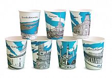 Стакан бумажный для горячих напитков ГОРОДА 300мл