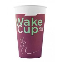 Стакан бумажный для горячих напитков WakeMeCup 400мл