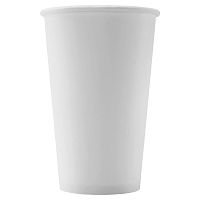 Стакан бумажный для горячих напитков 400мл белый