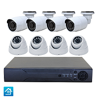 Комплект видеонаблюдения AHD 2Мп Ps-Link KIT-B208HD 8 камер Комплект видеонаблюдения AHD 2Мп Ps-Link KIT-B208HD 8 камер