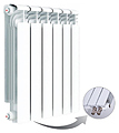 Rifar Alum Ventil 350 (6 секций, правое нижнее подключение) Rifar Alum Ventil 350 (6 секций, правое нижнее подключение)