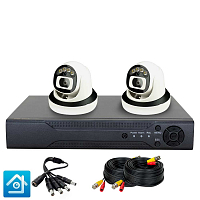 Комплект видеонаблюдения AHD 5Мп Ps-Link KIT-A502HDC 2 камеры FullColor Комплект видеонаблюдения AHD 5Мп Ps-Link KIT-A502HDC 2 камеры FullColor