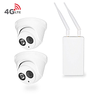 Комплект видеонаблюдения 4G Ps-Link KIT-A202V-4G 2Мп 2 камеры Комплект видеонаблюдения 4G Ps-Link KIT-A202V-4G 2Мп 2 камеры