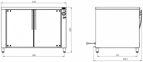 Шкаф расстоечный Гриль-мастер РПК 3 фото 2 Шкаф расстоечный Гриль-мастер РПК 3 фото 2