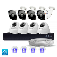 Комплект видеонаблюдения IP Ps-Link KIT-B208IPM-POE 2Мп 8 камер запись звука Комплект видеонаблюдения IP Ps-Link KIT-B208IPM-POE 2Мп 8 камер запись звука