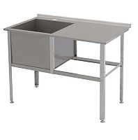 Ванна моечная АТЕСИ ВМС-1/430 с бортом Алента