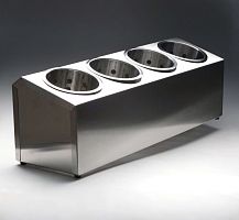 Контейнер для столовых приборов 4 ячейки Luxstahl кт751