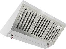 ЗВПОДК-10,508 зонт вытяжной пристен. (1050х800х400) с ж/у фильтрами, с отв., с 1 вентилятором